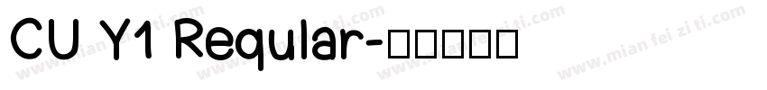 CU Y1 Reqular字体转换